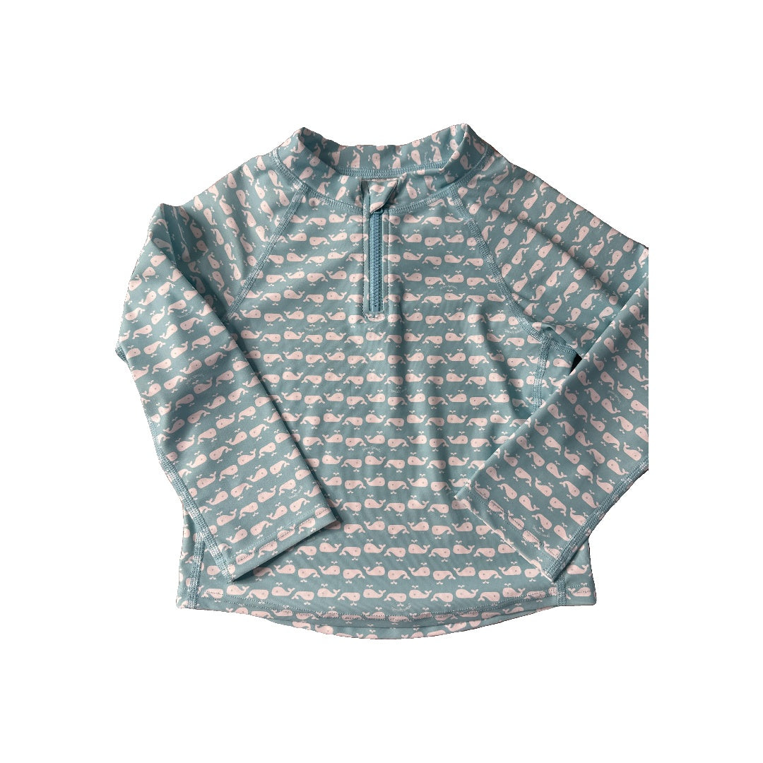 Green Sprouts Unisex Light Blue | White Button Down Short Sleeve Size: 4T Light Blue | White
