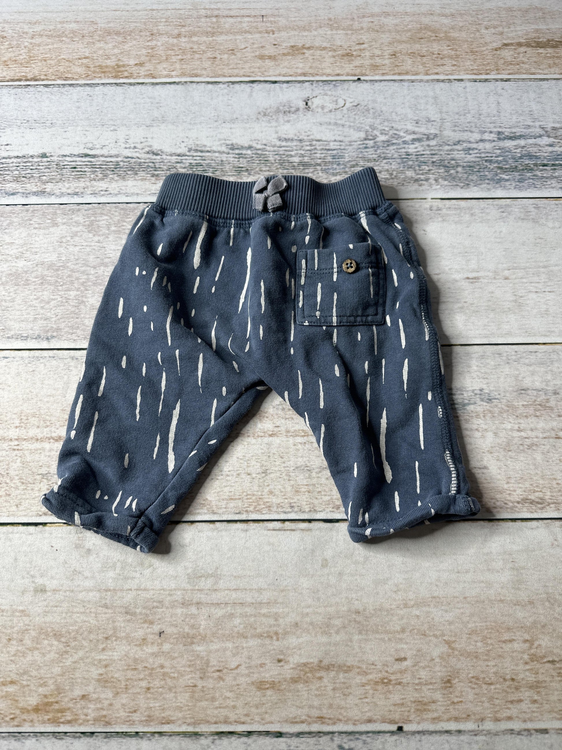 Oliver & Rain Girls Light Blue | White Pants Size: 3 months Light Blue | White