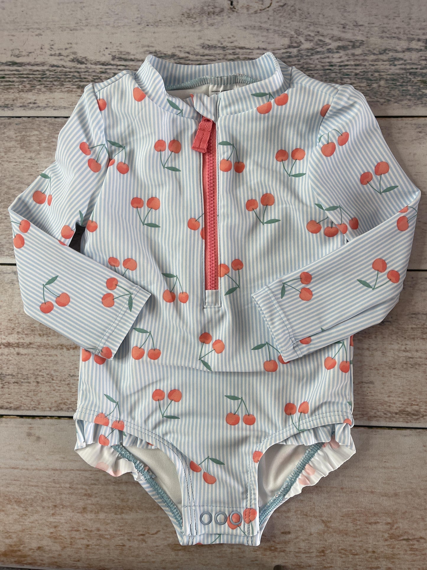 Carters Girls Light Blue | White Swimwear Size: 12 months Light Blue | White