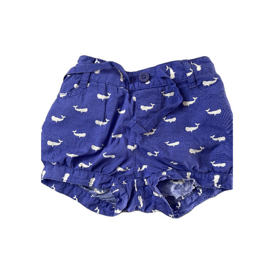 Gap Girls Light Blue | White Shorts Size: 12-18 months Light Blue | White