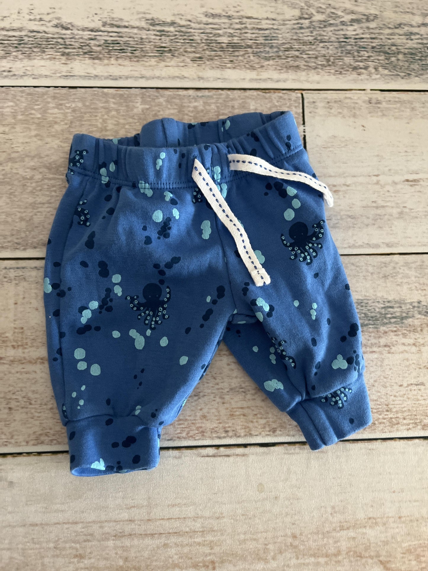 Oliver & Rain Unisex Light Blue | White Pants Size: Newborn Light Blue | White