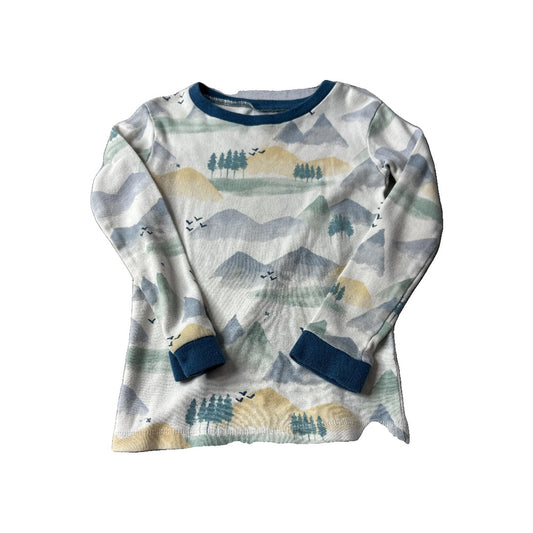 Burt's Bees Boys Light Blue | Yellow | green Pajamas Size: 3T Light Blue | Yellow | green