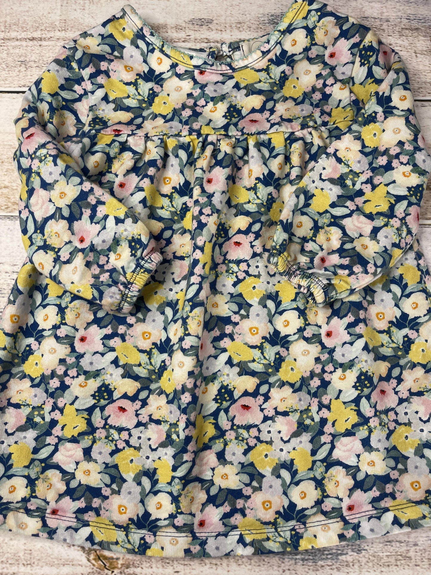 Peek Girls Light Blue | Yellow | pink Dress Size: 2T Light Blue | Yellow | pink
