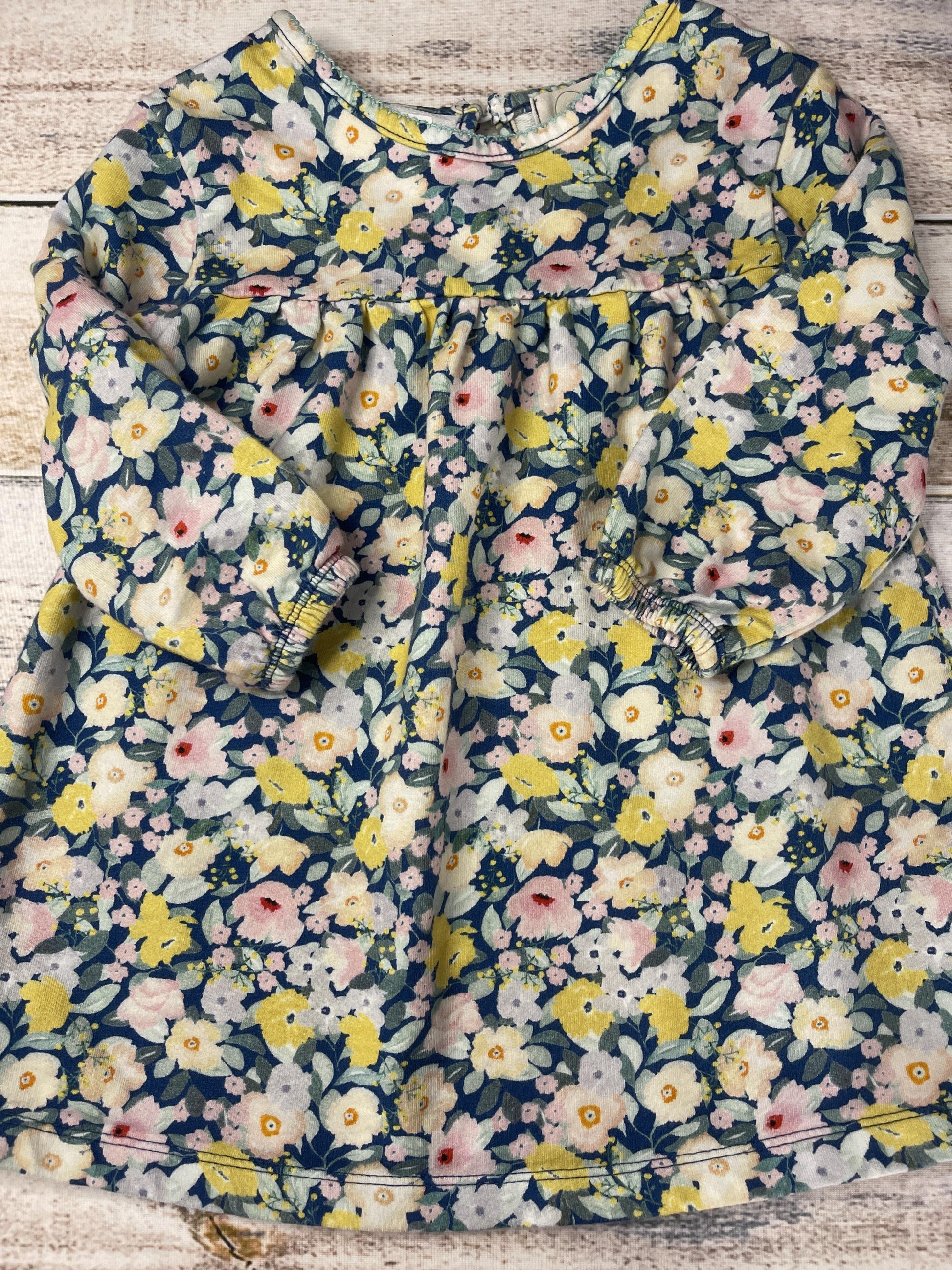 Peek Girls Light Blue | Yellow | pink Dress Size: 2T Light Blue | Yellow | pink