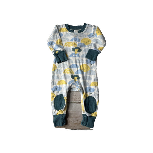 Cat & Dogma Boys Light Blue | Yellow | Sun Long Sleeve Outfit Size: 3-6 months Light Blue | Yellow | Sun