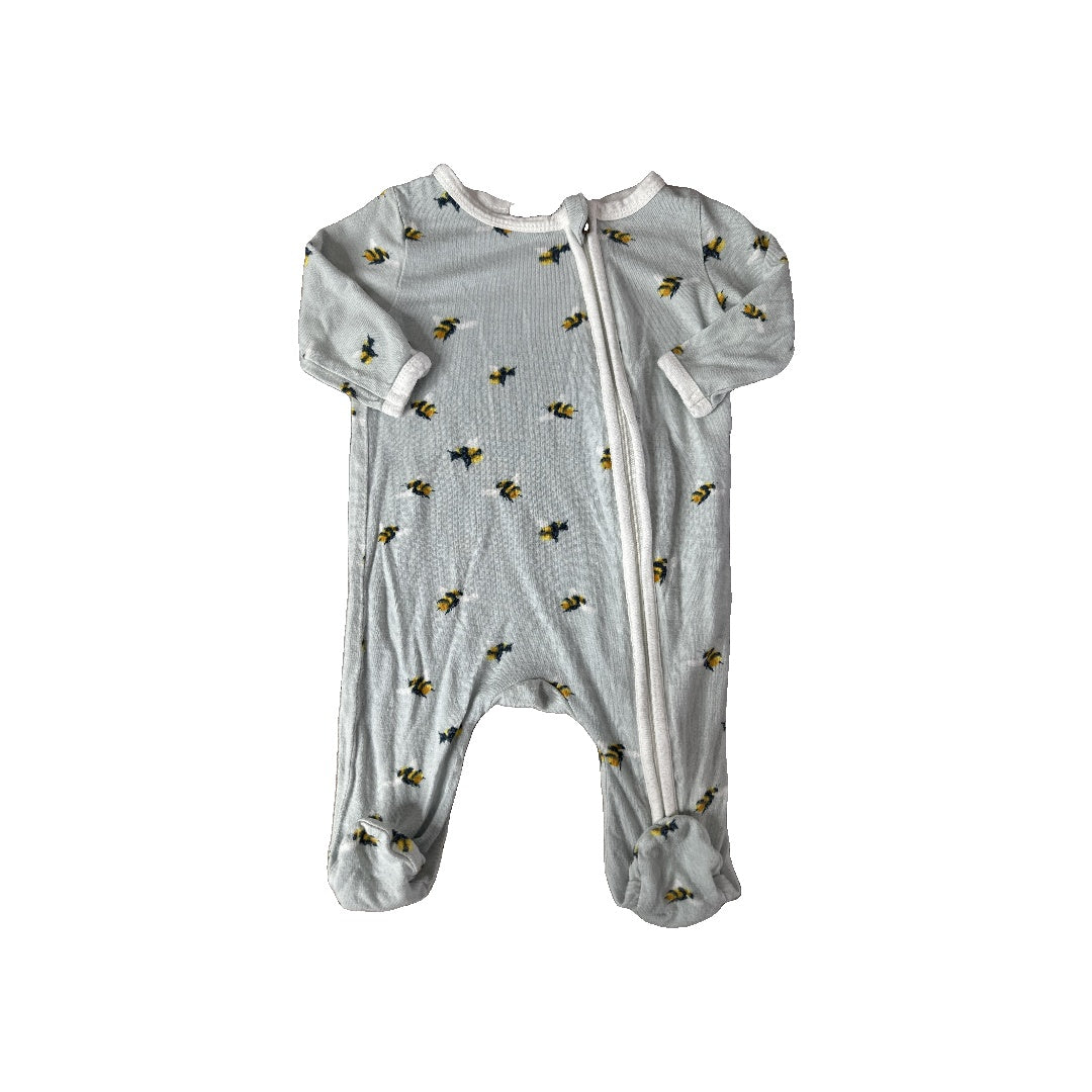 Milkbarn Unisex Light Blue | Yellow | White Pajamas Size: 0-3 months Light Blue | Yellow | White