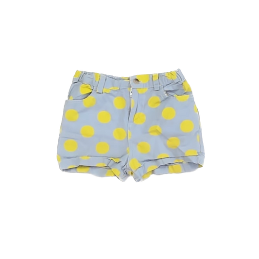 A.T.U.N Girls Light Blue | Yellow Shorts Size: 4-5T Light Blue | Yellow