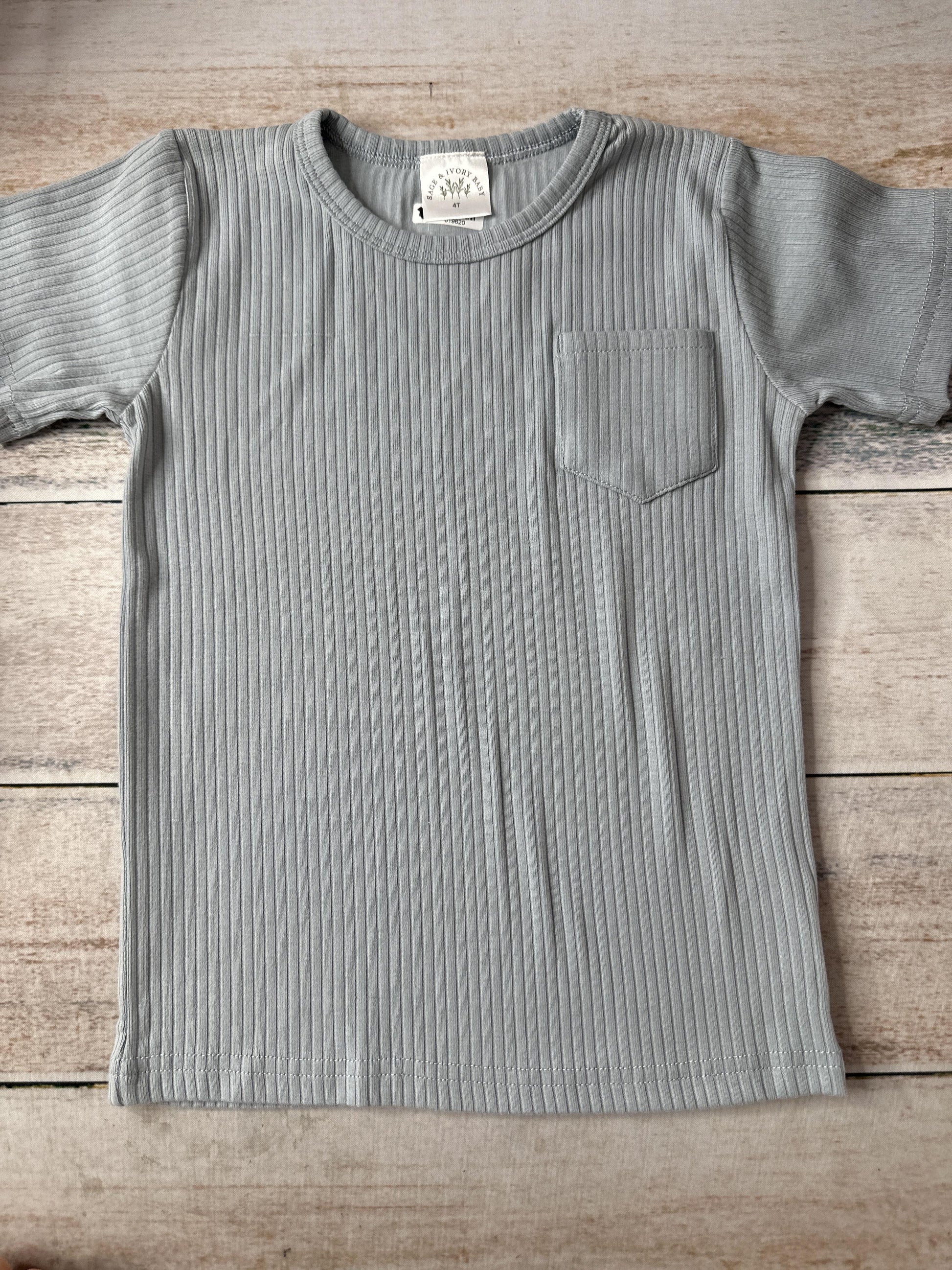 Sage and Ivory Unisex Light Blue T-Shirt Size: 4T Light Blue