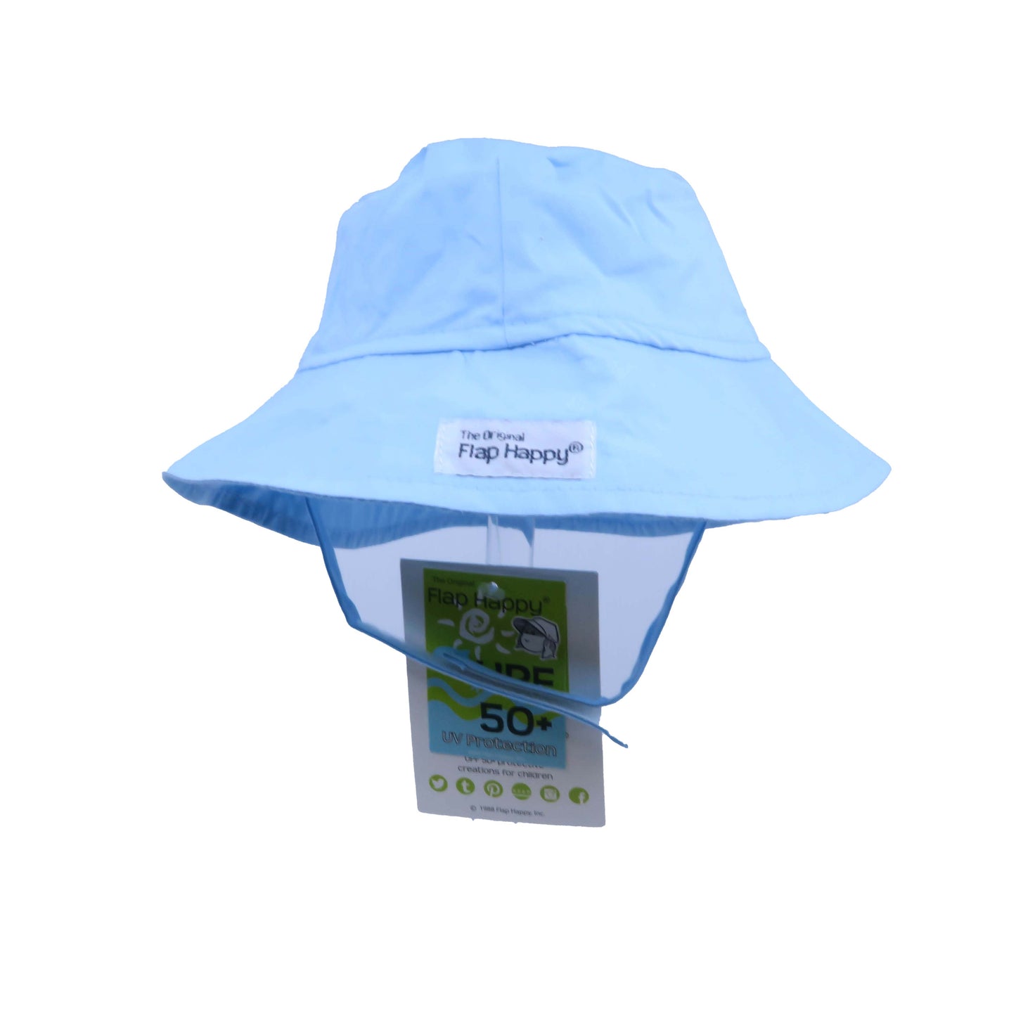 Flap Happy Boys Light Blue Sun Hat Size: 3-6 Months Light Blue