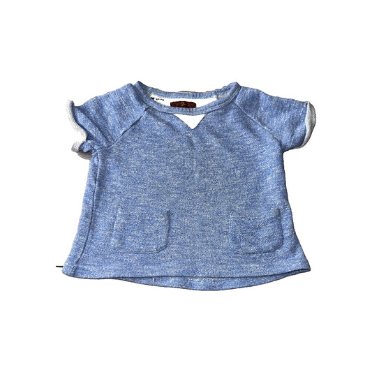 7 For All Mankind Girls Light Blue T-Shirt Size: 4T Light Blue