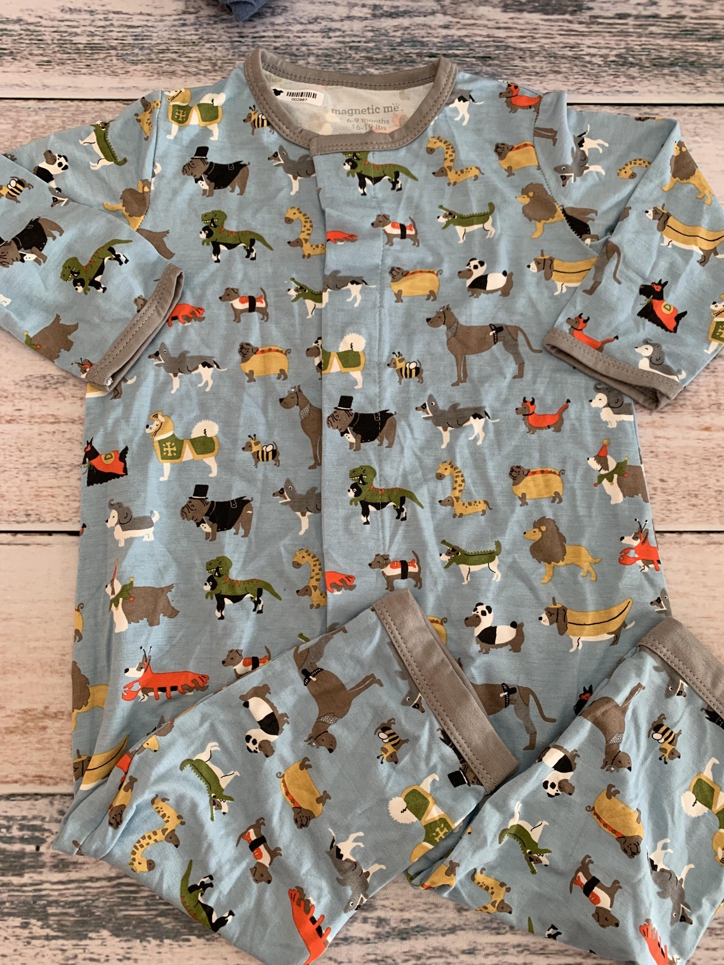 Magnetic Me Boys Light Blue Long Sleeve Outfit Size: 6-9 months Light Blue