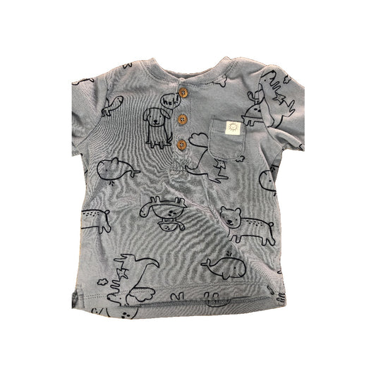 Carters Boys Light Blue Pajamas Size: 6 months Light Blue