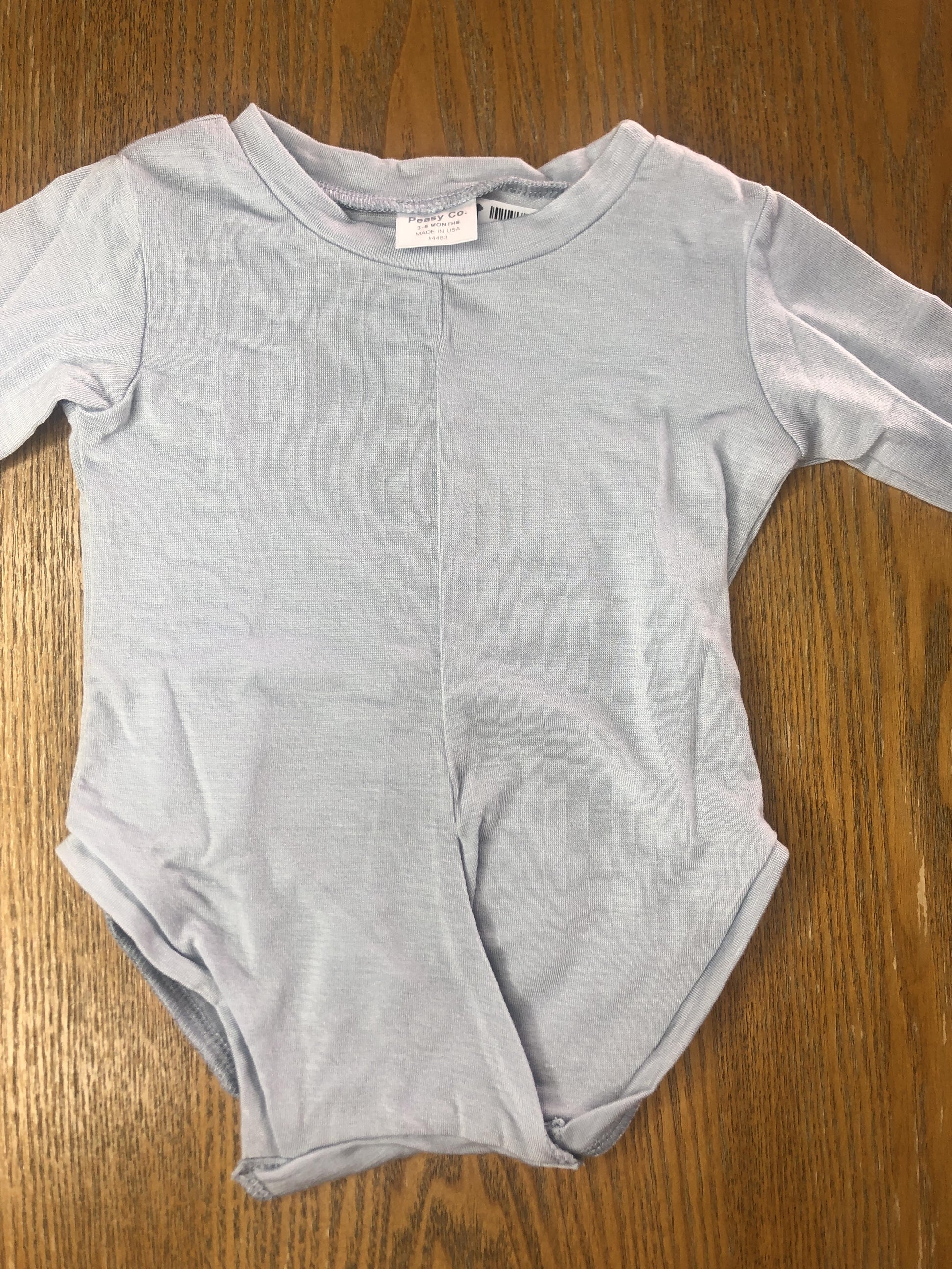 Peasy Boys Light Blue Onesie Size: 3-6 months Light Blue
