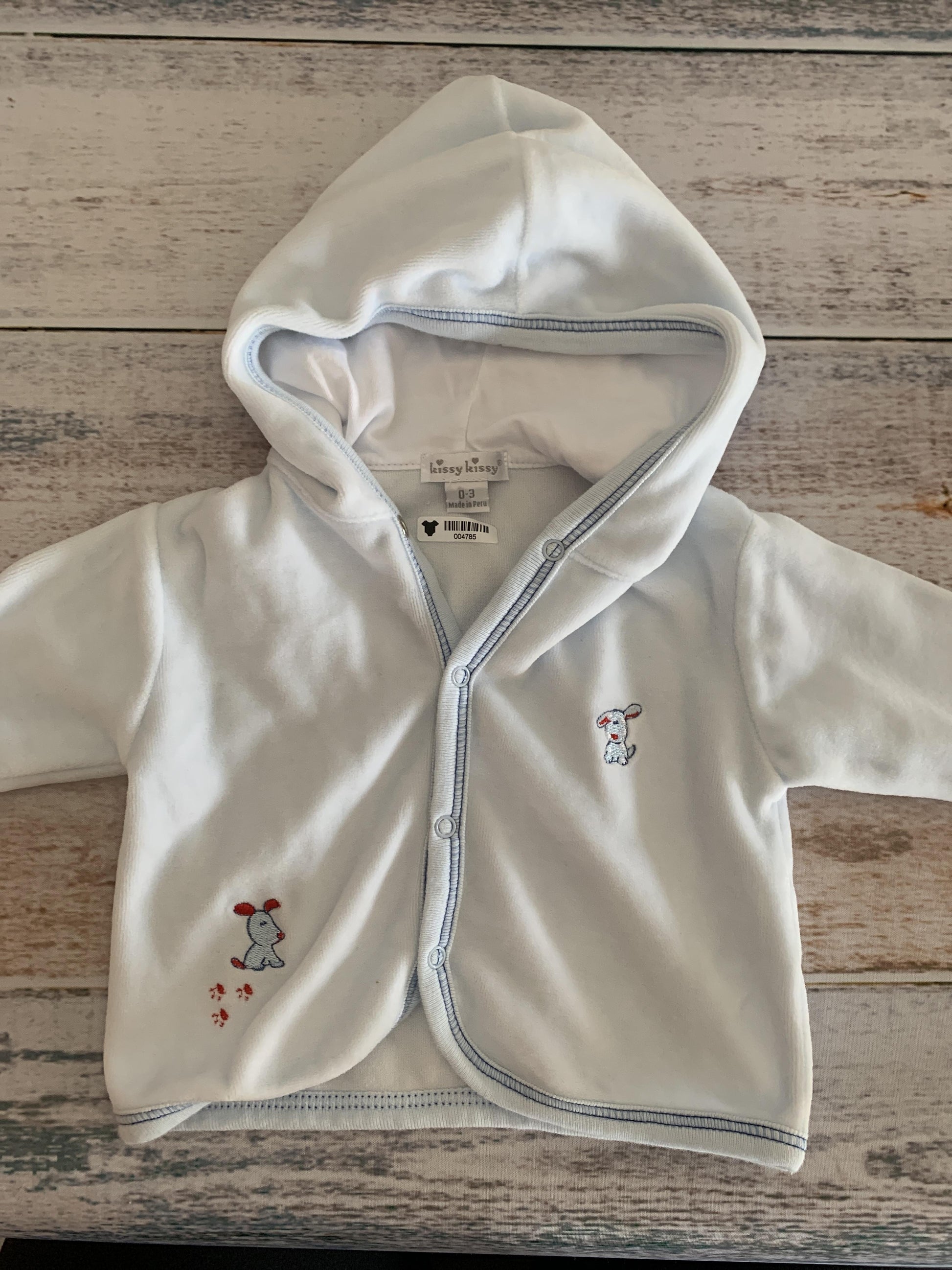 Kissy Kissy Boys Light Blue Jacket Size: 0-3 months Light Blue