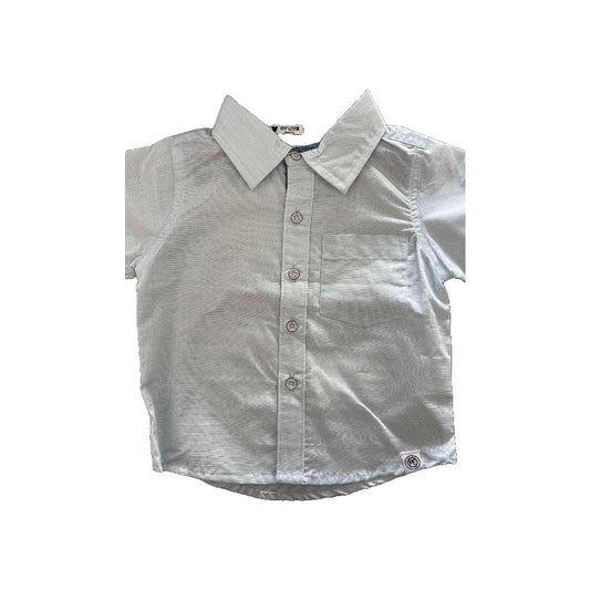 Perry Ellis Boys Light Blue Button Down Short Sleeve Size: 12 months Light Blue