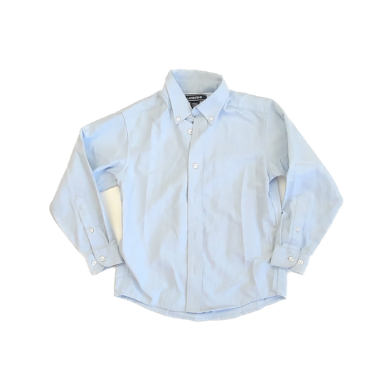 Land's End Boys Light Blue Button Down Long Sleeve Size: 6 Years Light Blue