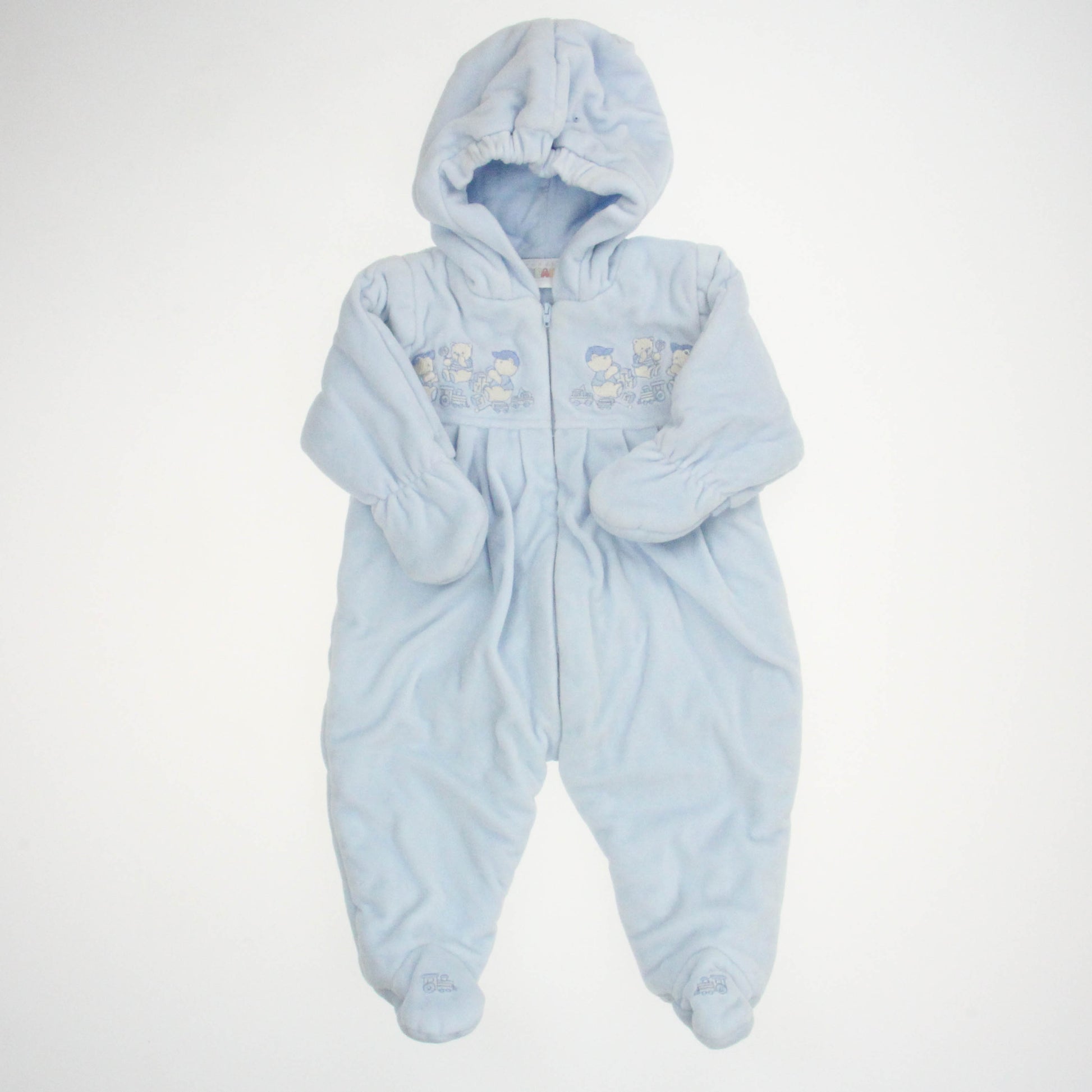 Cuddle Bear Boys Light Blue Bunting Size: 3-6 Months Light Blue