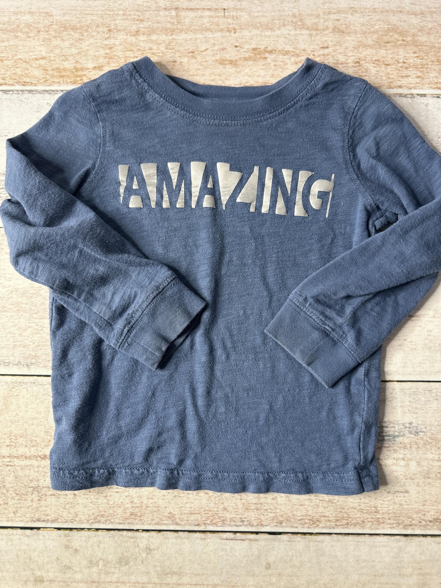Carters Unisex Light Blue Long Sleeve T-Shirt Size: 24 months Light Blue