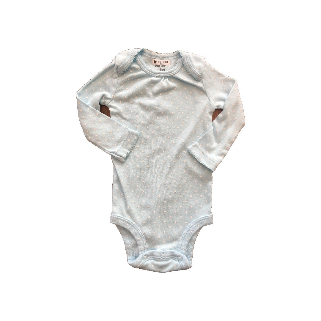 Carters Girls Light Blue Long Sleeve Outfit Size: 6 months Light Blue