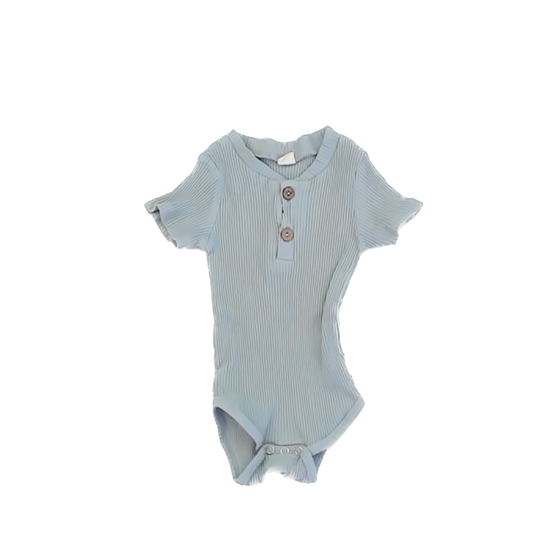 Unknown Boys Light Blue Onesie Size: 6-12 Months* Light Blue