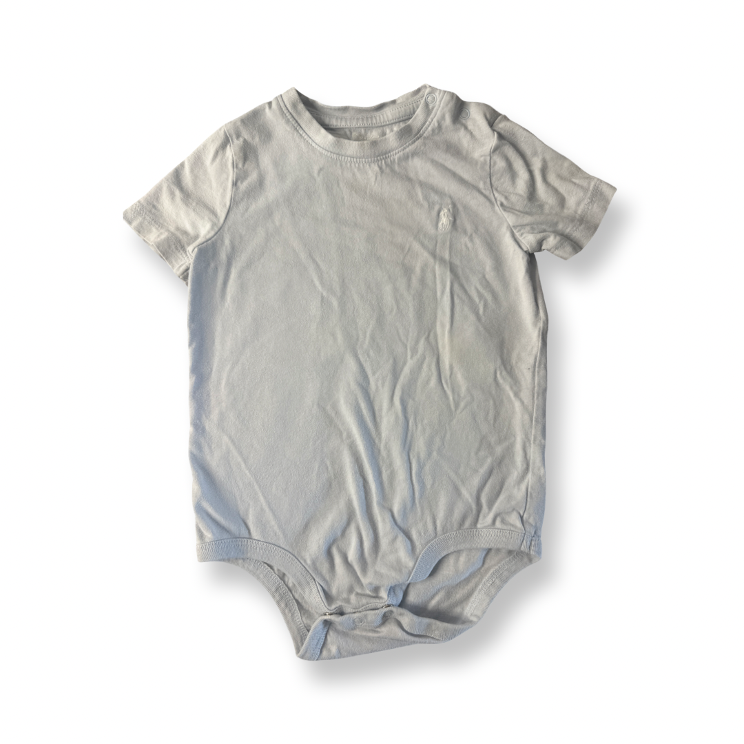 Ralph Lauren Boys Light Blue Onesie Size: Short Sleeved Onesie Light Blue