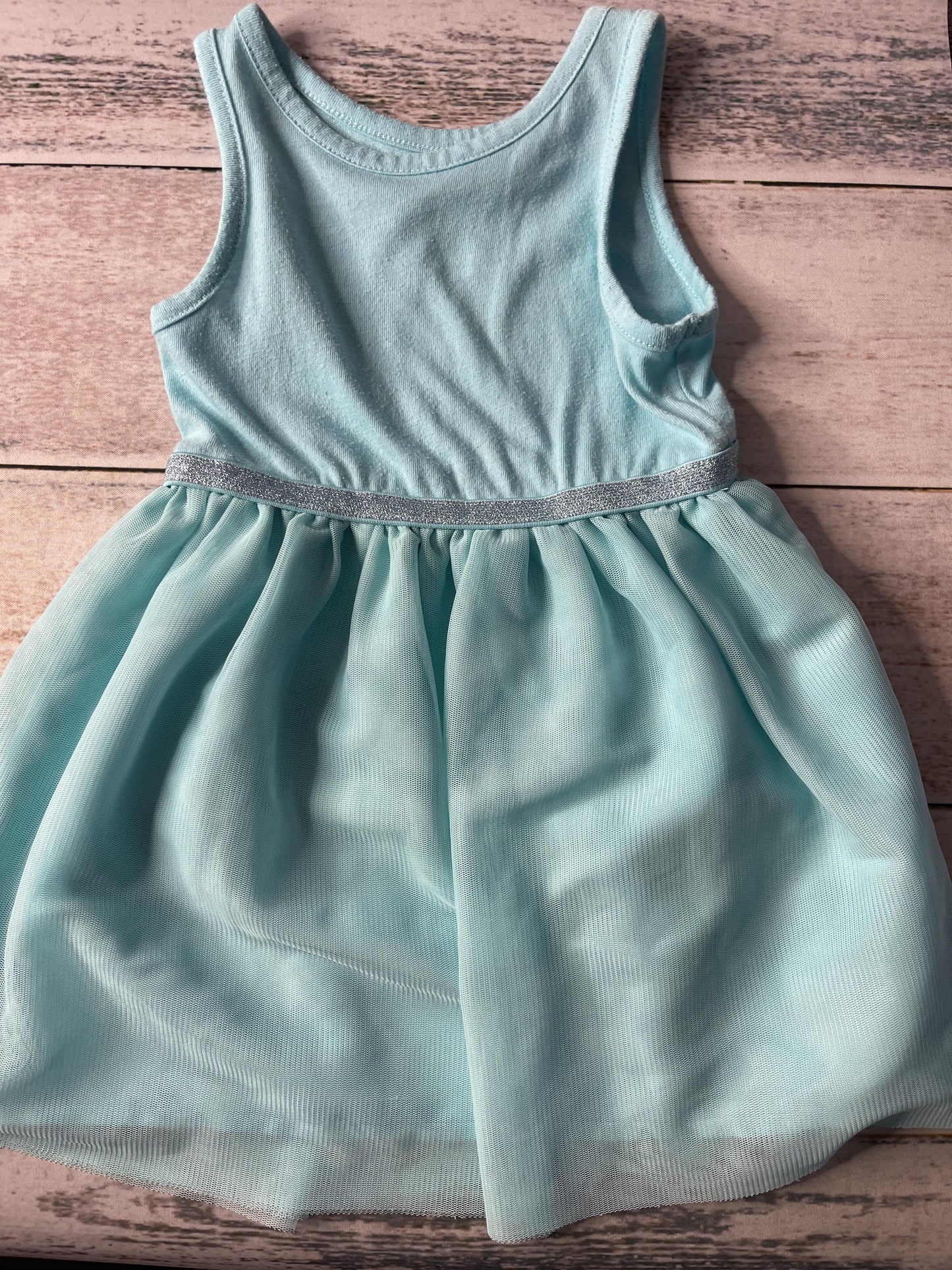 Cat & Jack Girls Light Blue Dress Size: 12-18 months Light Blue