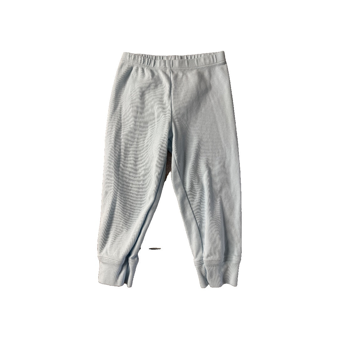 Primary Unisex Light Blue Pants Size: 24 months Light Blue