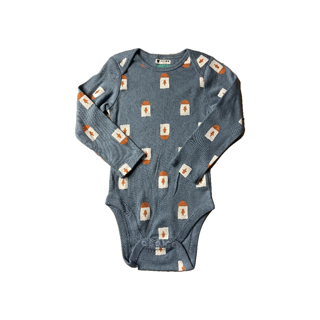 Mighty Boys Light Blue Onesie Size: 12 months Light Blue