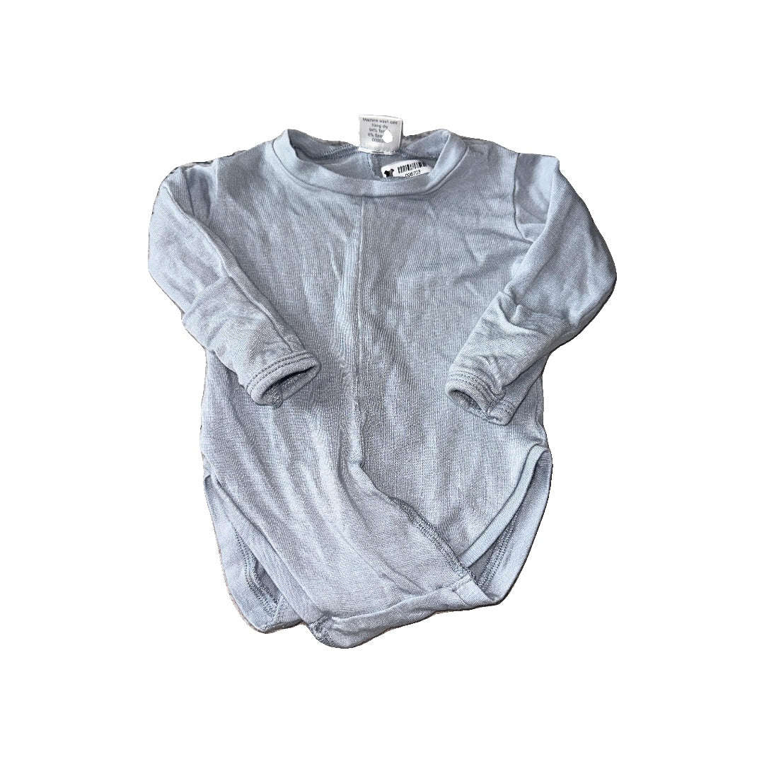 Peasy Boys Light Blue Onesie Size: Newborn Light Blue