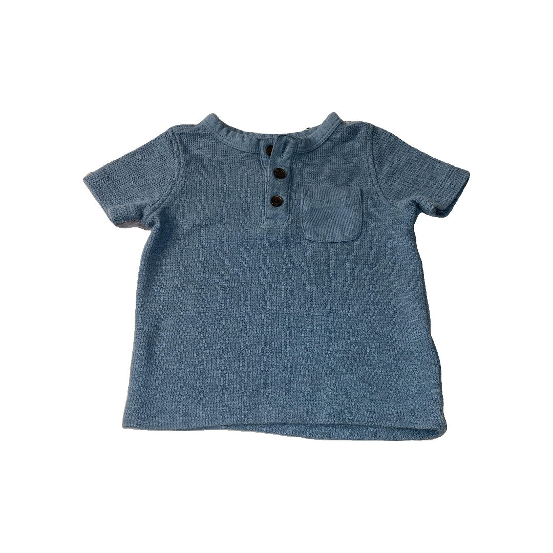 Old Navy Boys Light Blue T-Shirt Size: 12-18 months Light Blue