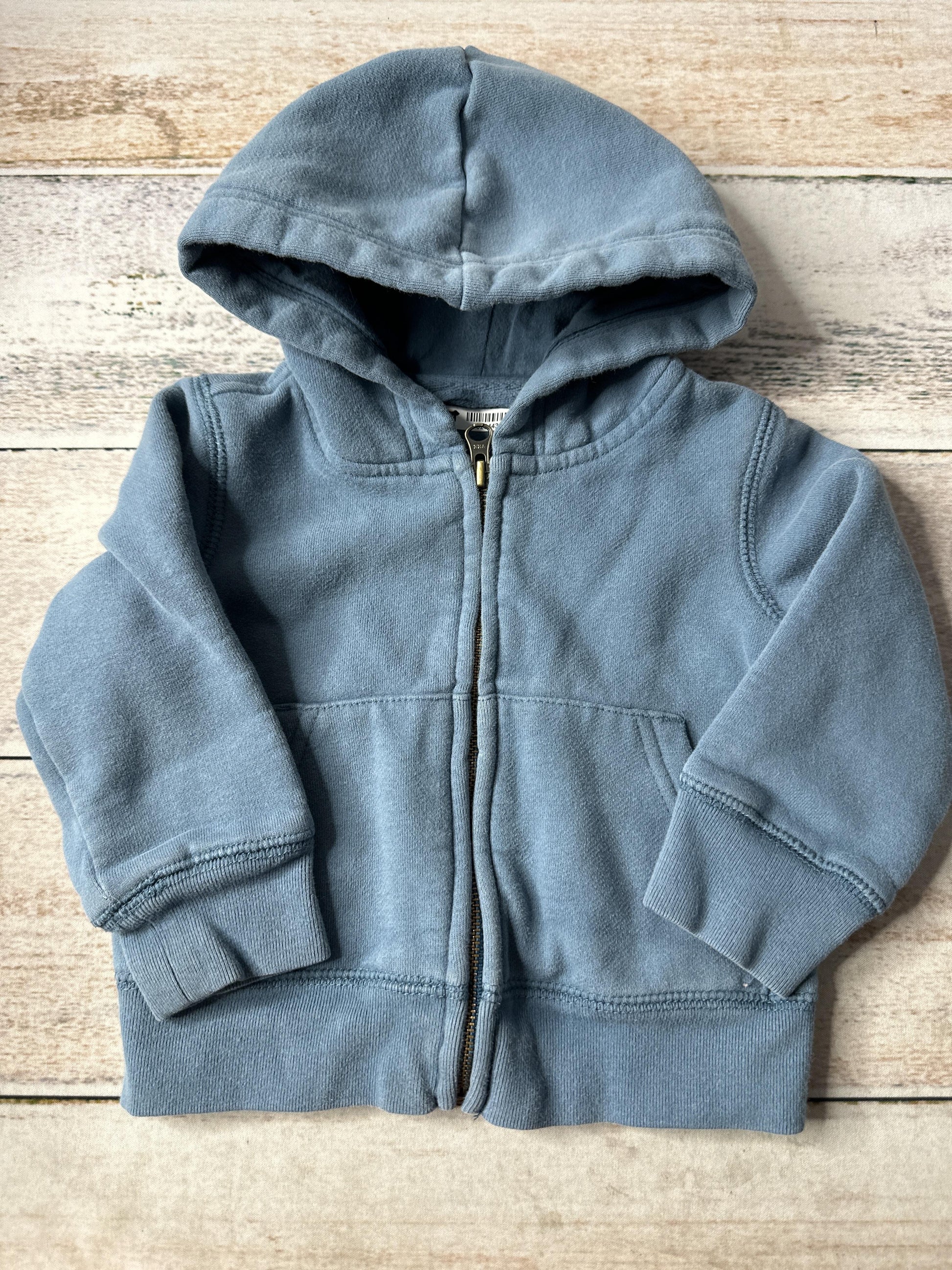 Primary Unisex Light Blue Hoodie Size: 6-12 months Light Blue
