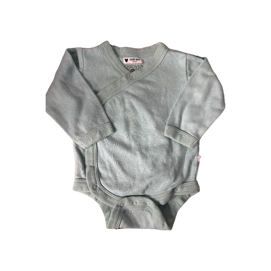Babysoy Boys Light Blue Onesie Size: 0-3 months Light Blue