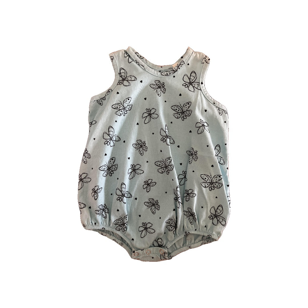 Pink Peony Kids Girls Light Blue Onesie Size: 6-9 months Light Blue