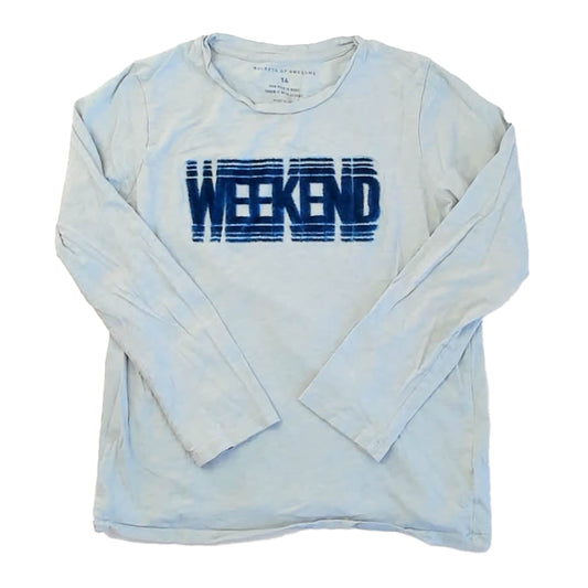 Rockets Of Awesome Boys Light Blue Long Sleeve T-Shirt Size: 14 Years Light Blue