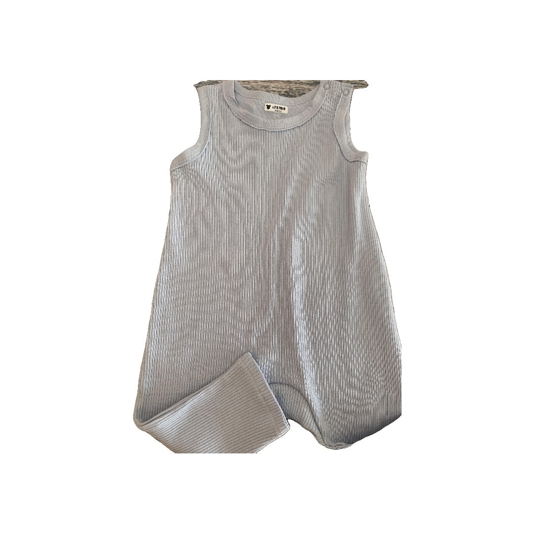 Honest co Boys Light Blue Romper Size: 3-6 months Light Blue