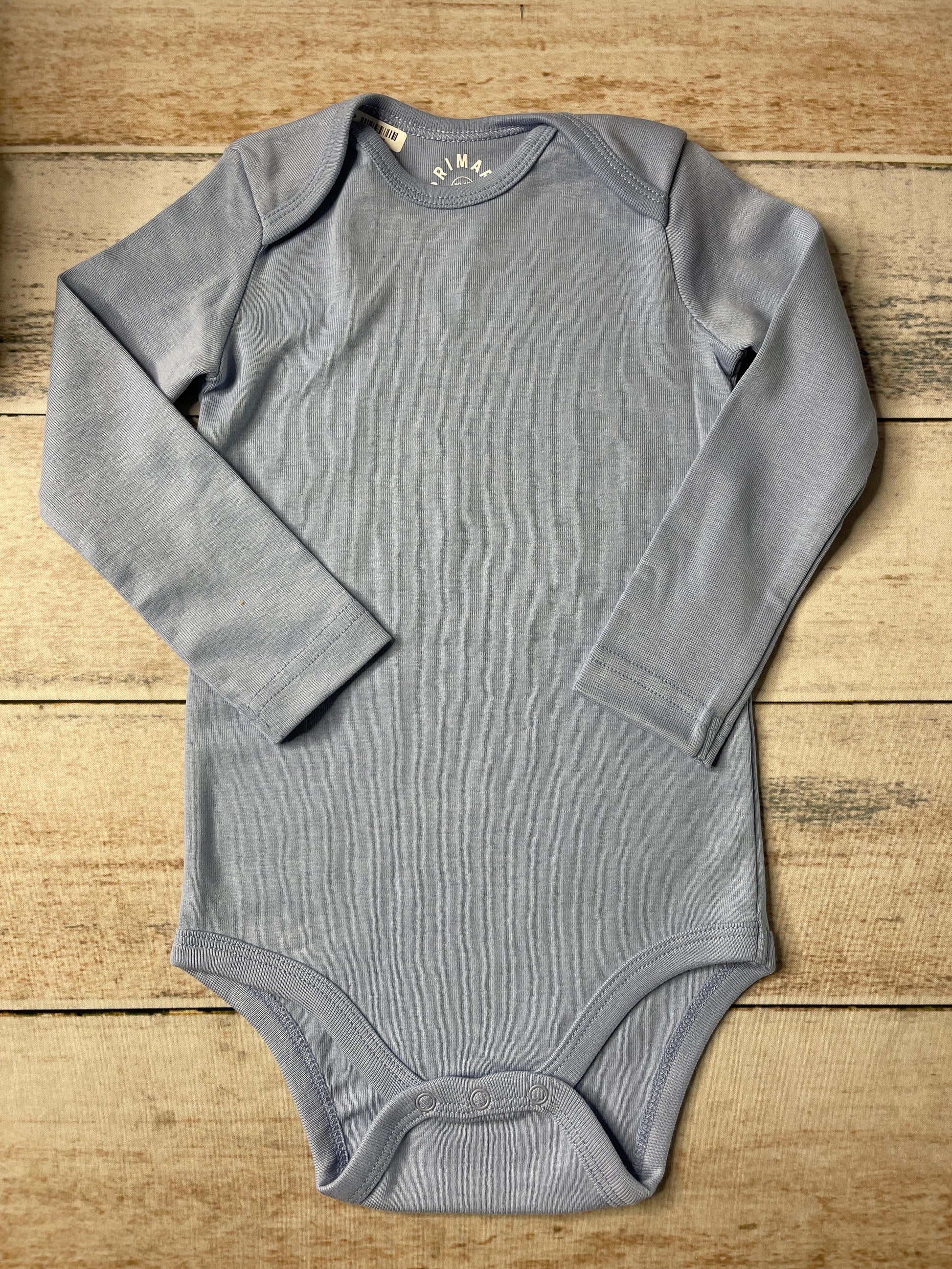 Primary Unisex Light Blue Onesie Size: 12-18 months Light Blue