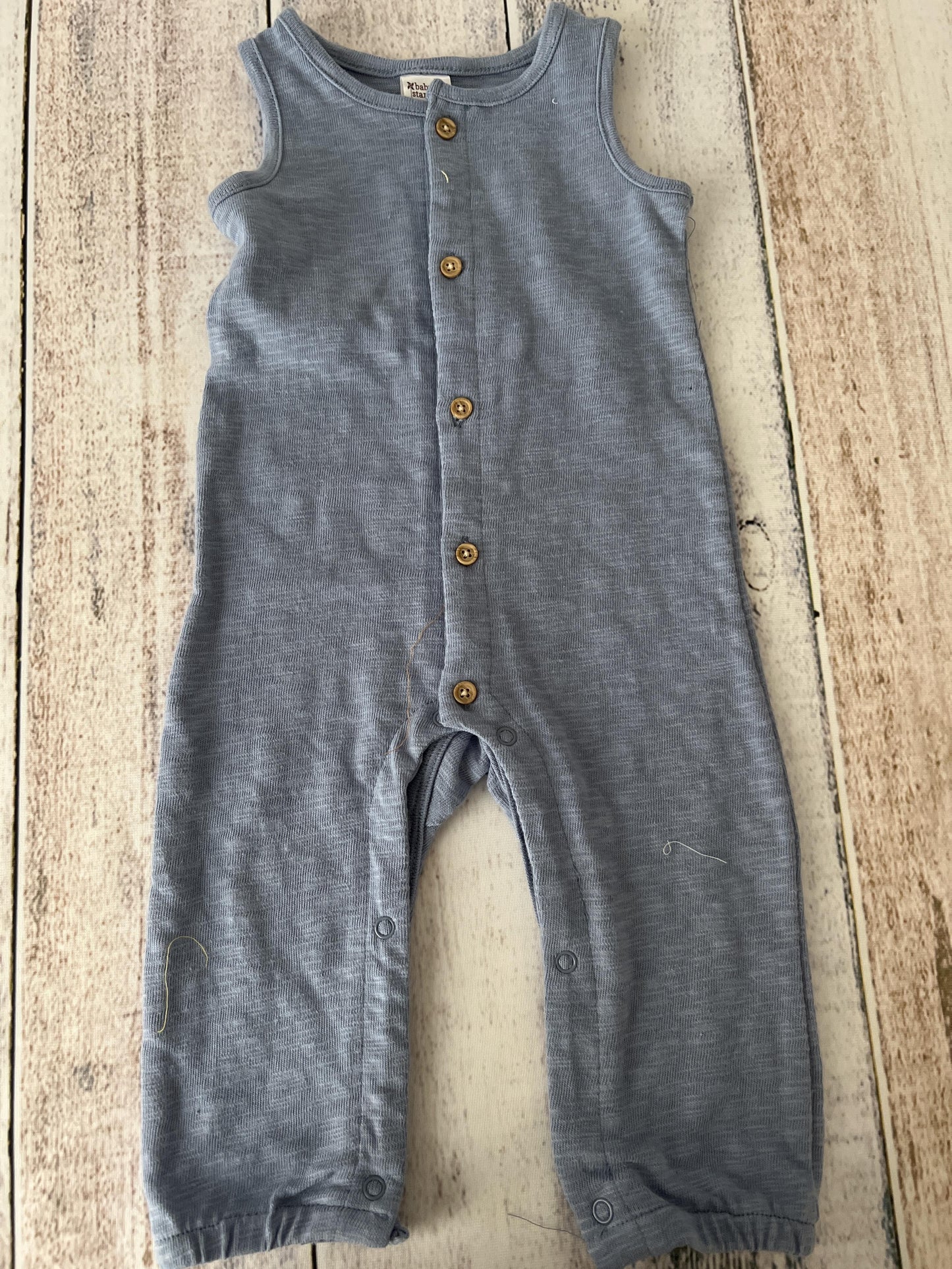 Baby Starters Boys Light Blue Romper Size: 9 months Light Blue