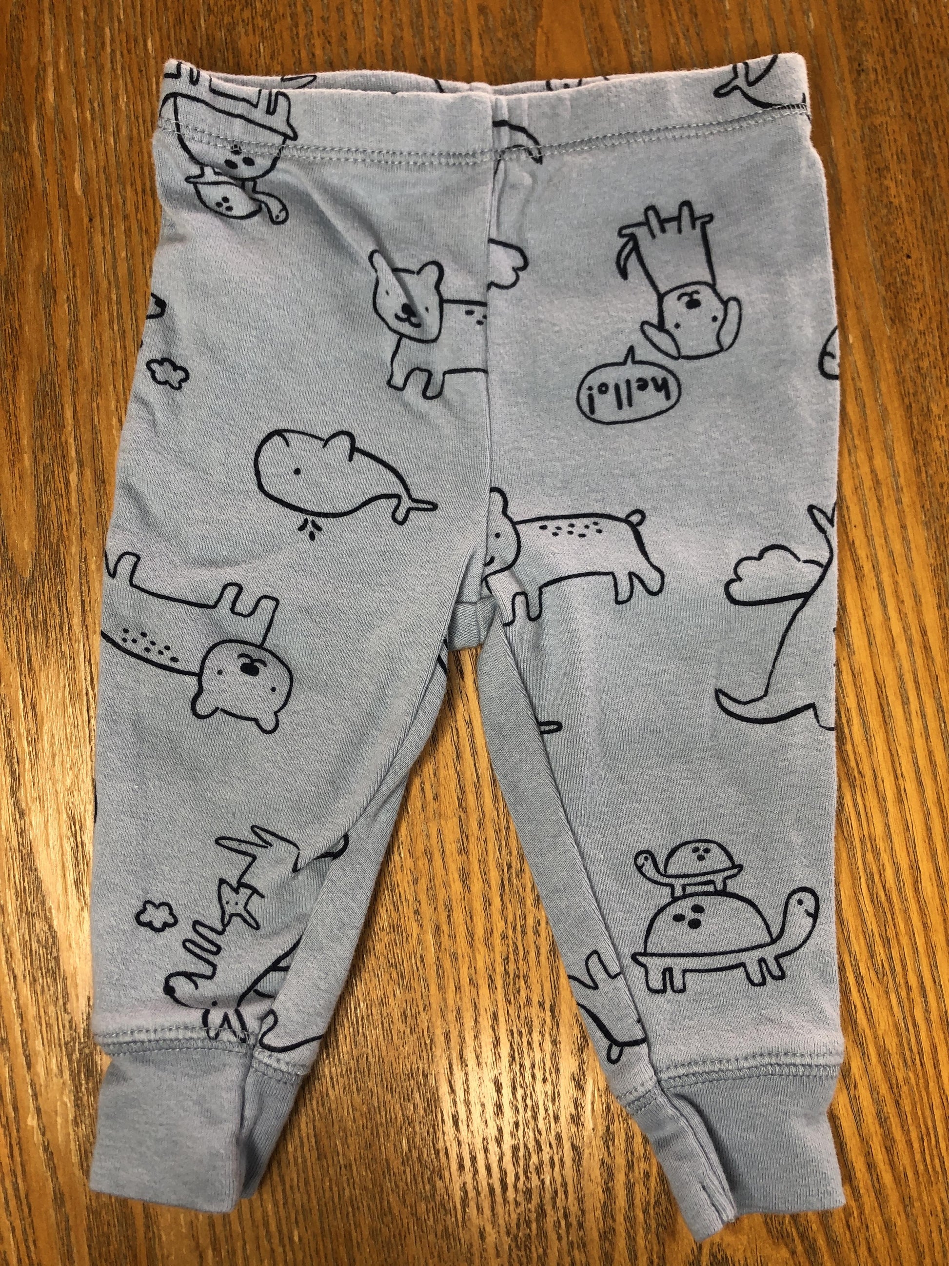 Carters Boys Light Blue Pajamas Size: 6 months Light Blue