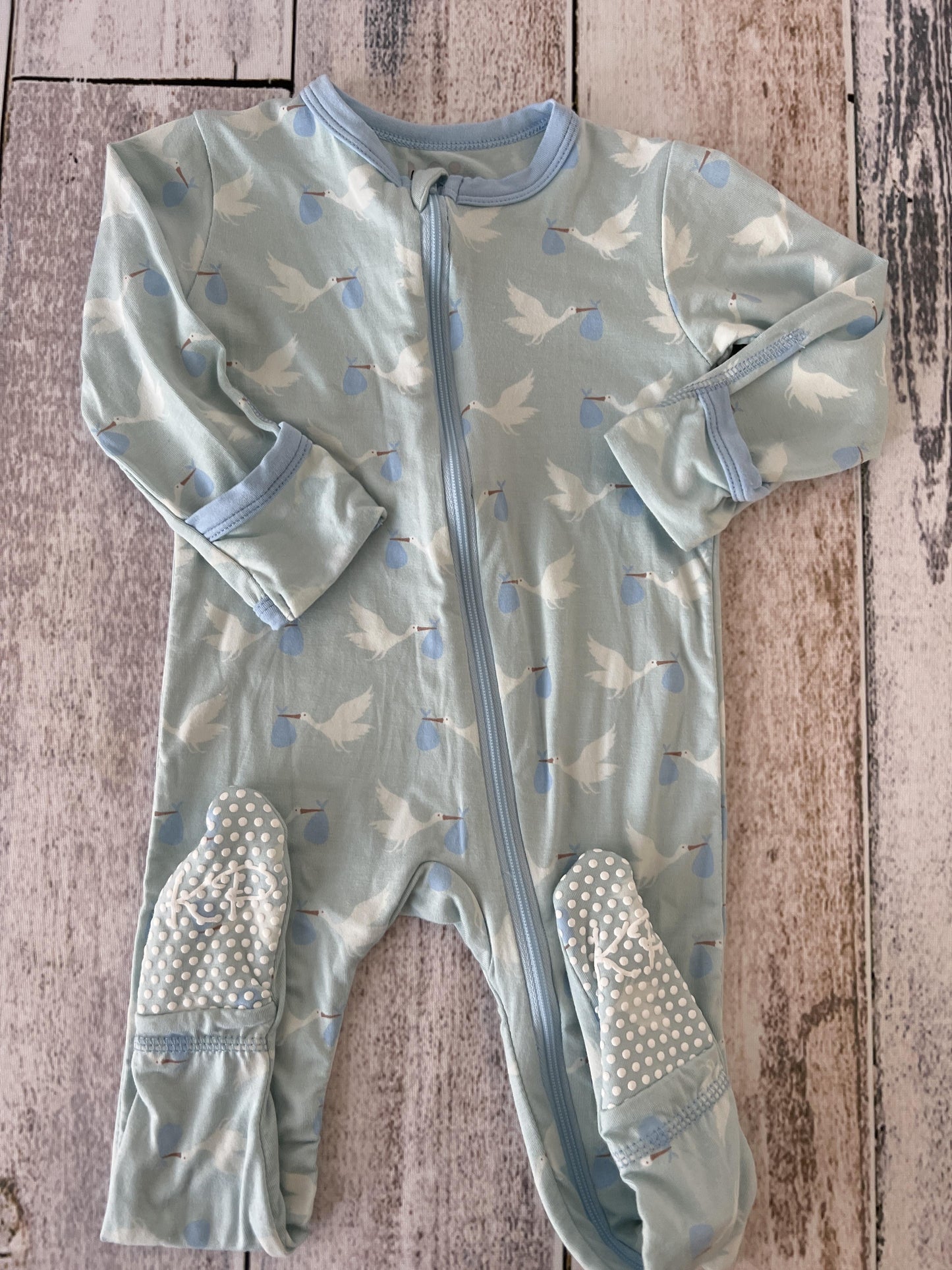 KicKee Pants Boys Light Blue Pajamas Size: 6-9 months Light Blue