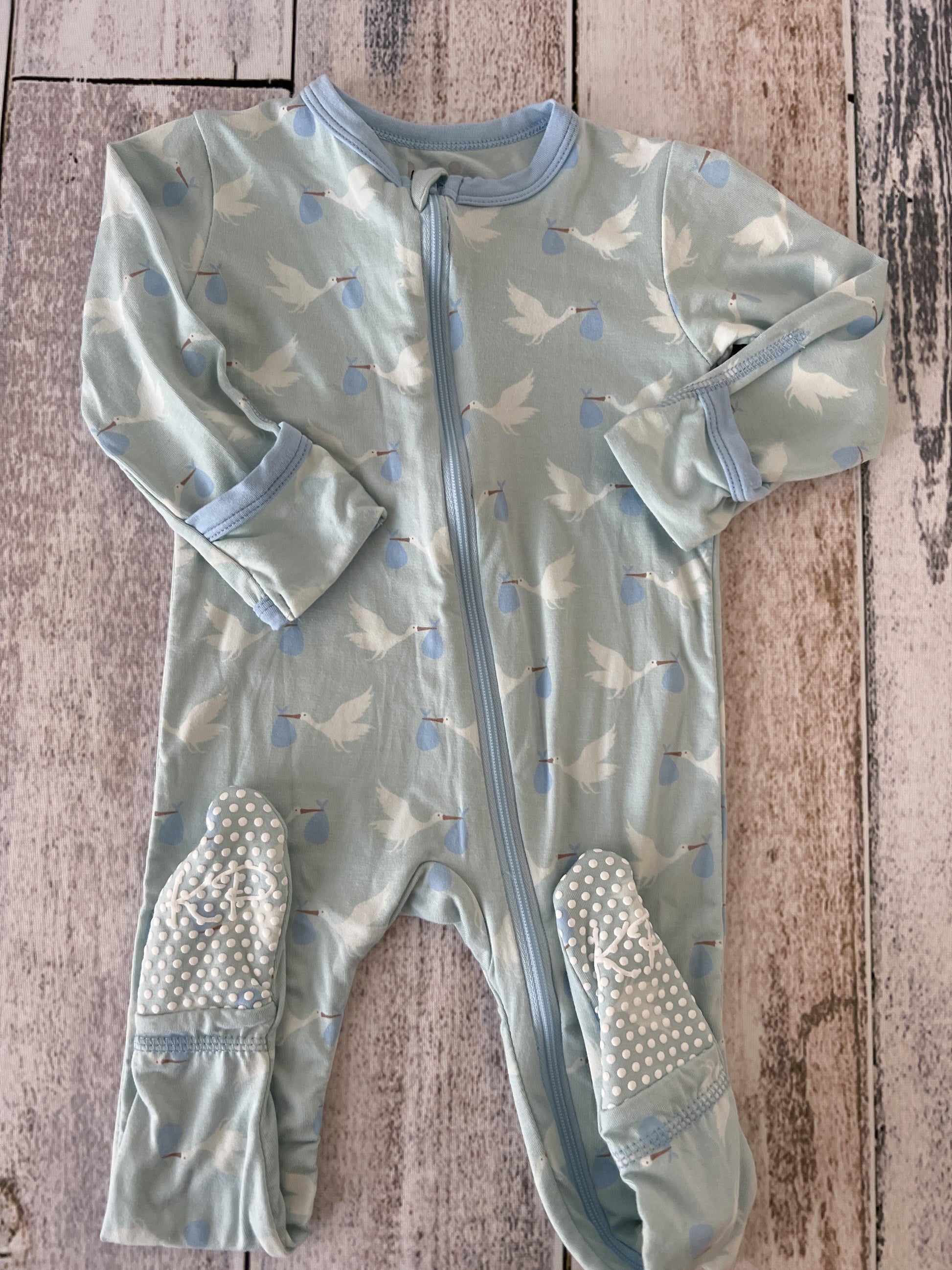 KicKee Pants Boys Light Blue Pajamas Size: 6-9 months Light Blue