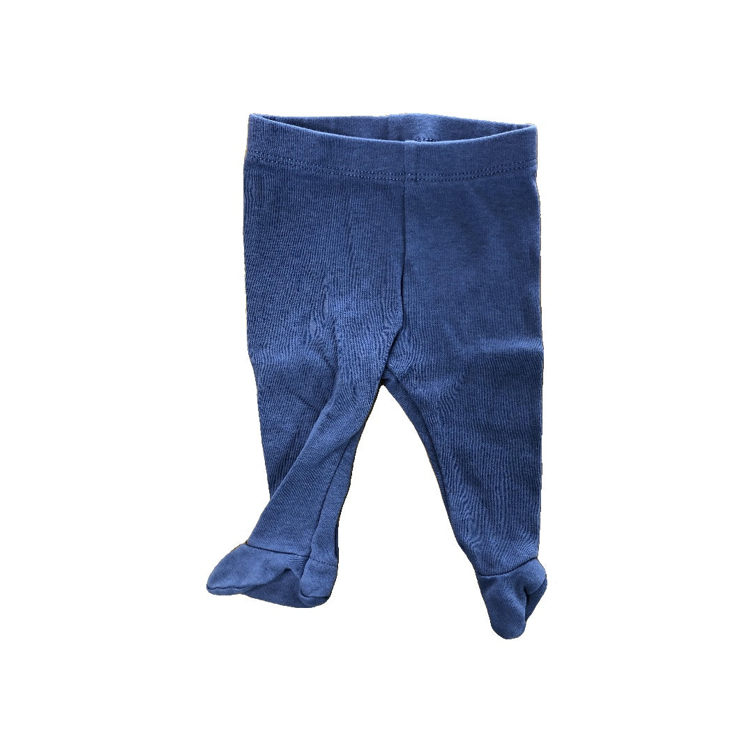 H&M Unisex Light Blue Pants Size: 0-3 months Light Blue