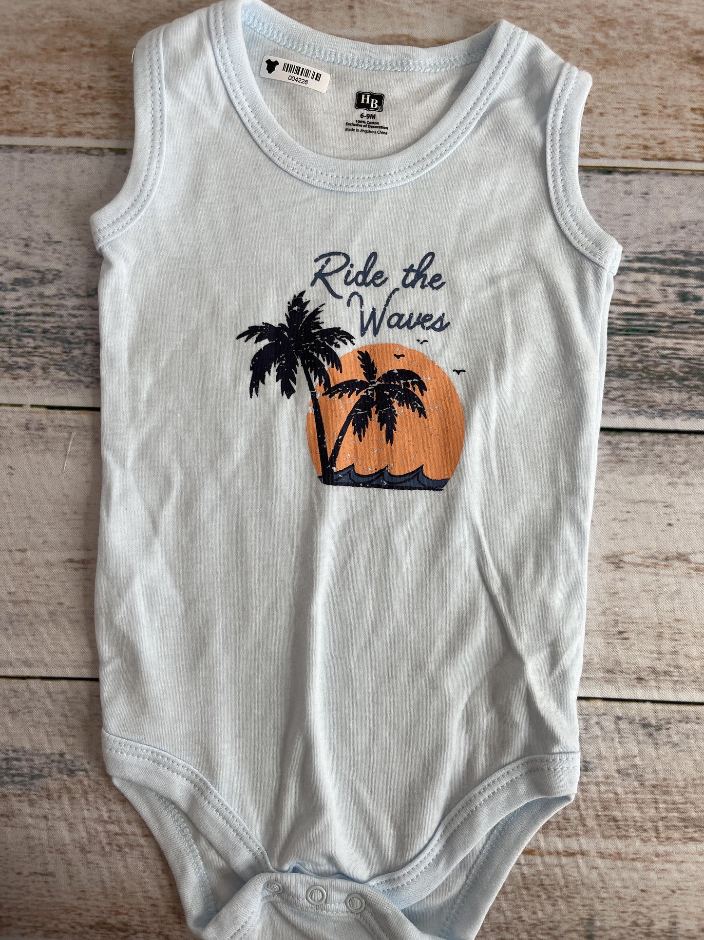 HB Unisex Light Blue Tank Top Size: 6-9 months Light Blue