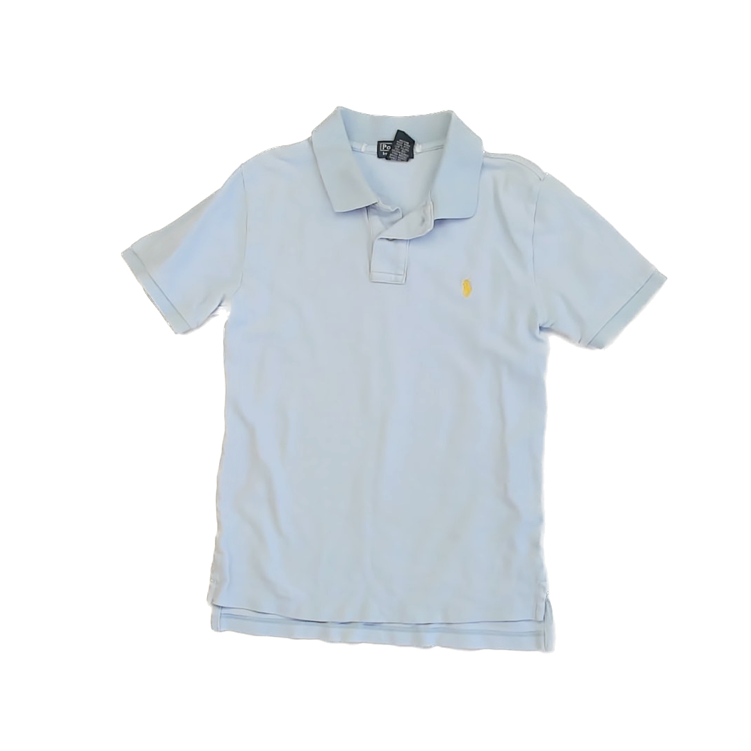 Ralph Lauren Boys Light Blue Polo Shirt Size: 10-12 Years Light Blue