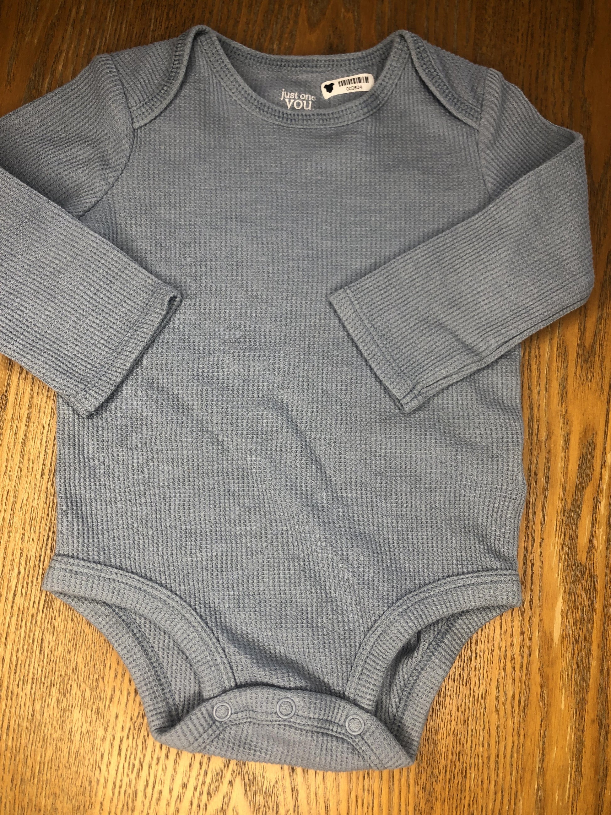Carters Unisex Light Blue Onesie Size: 9 months Light Blue