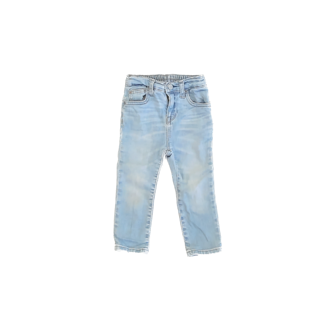 Polo Girls Light Blue Jeans Size: 24 Months Light Blue