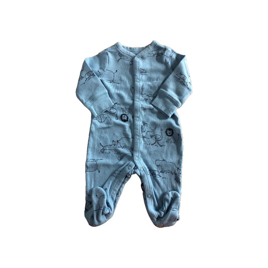 Carters Boys Light Blue Pajamas Size: 0-3 months Light Blue