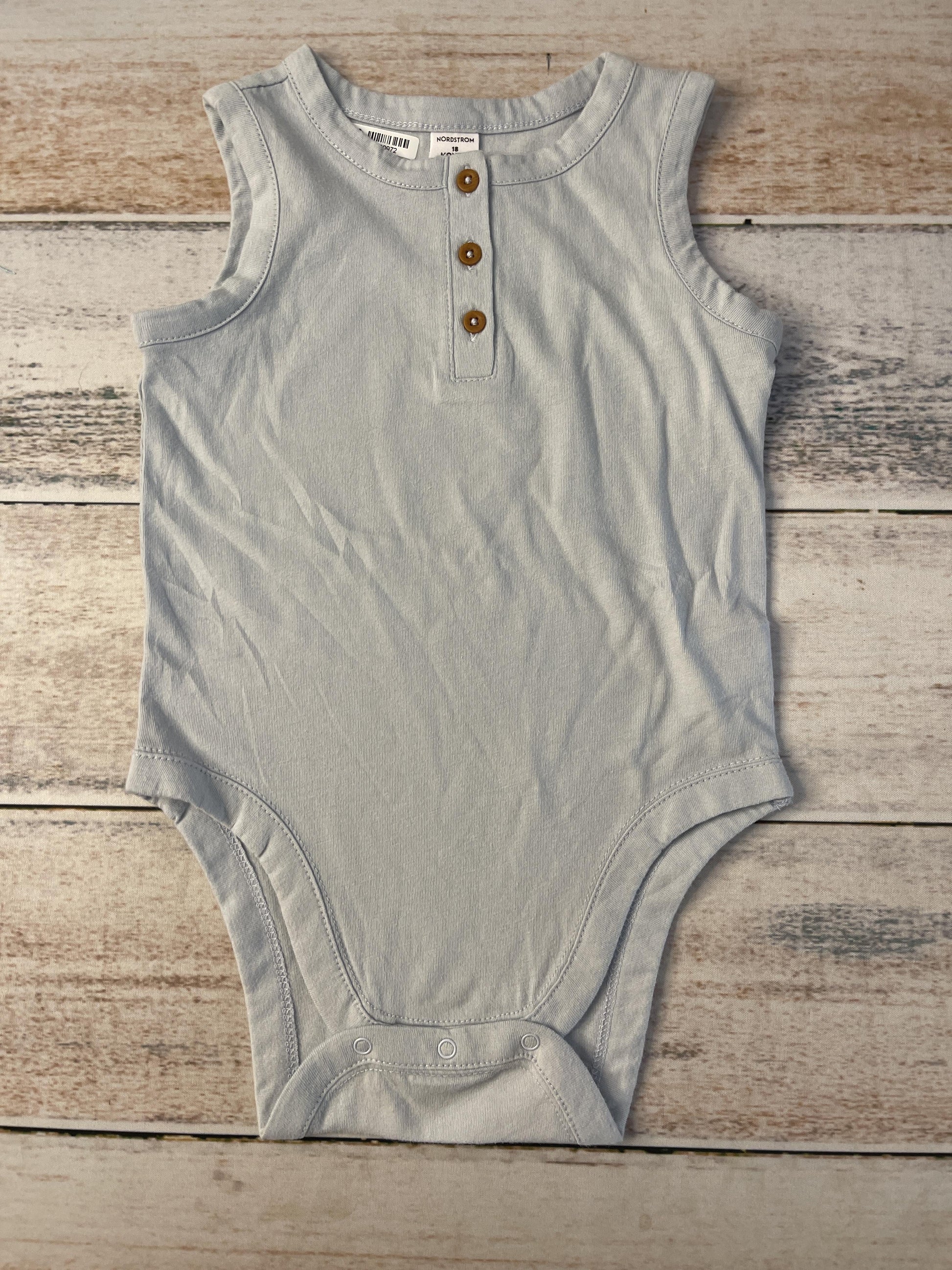 Nordstrom Unisex Light Blue Tank Top Size: 18 months Light Blue