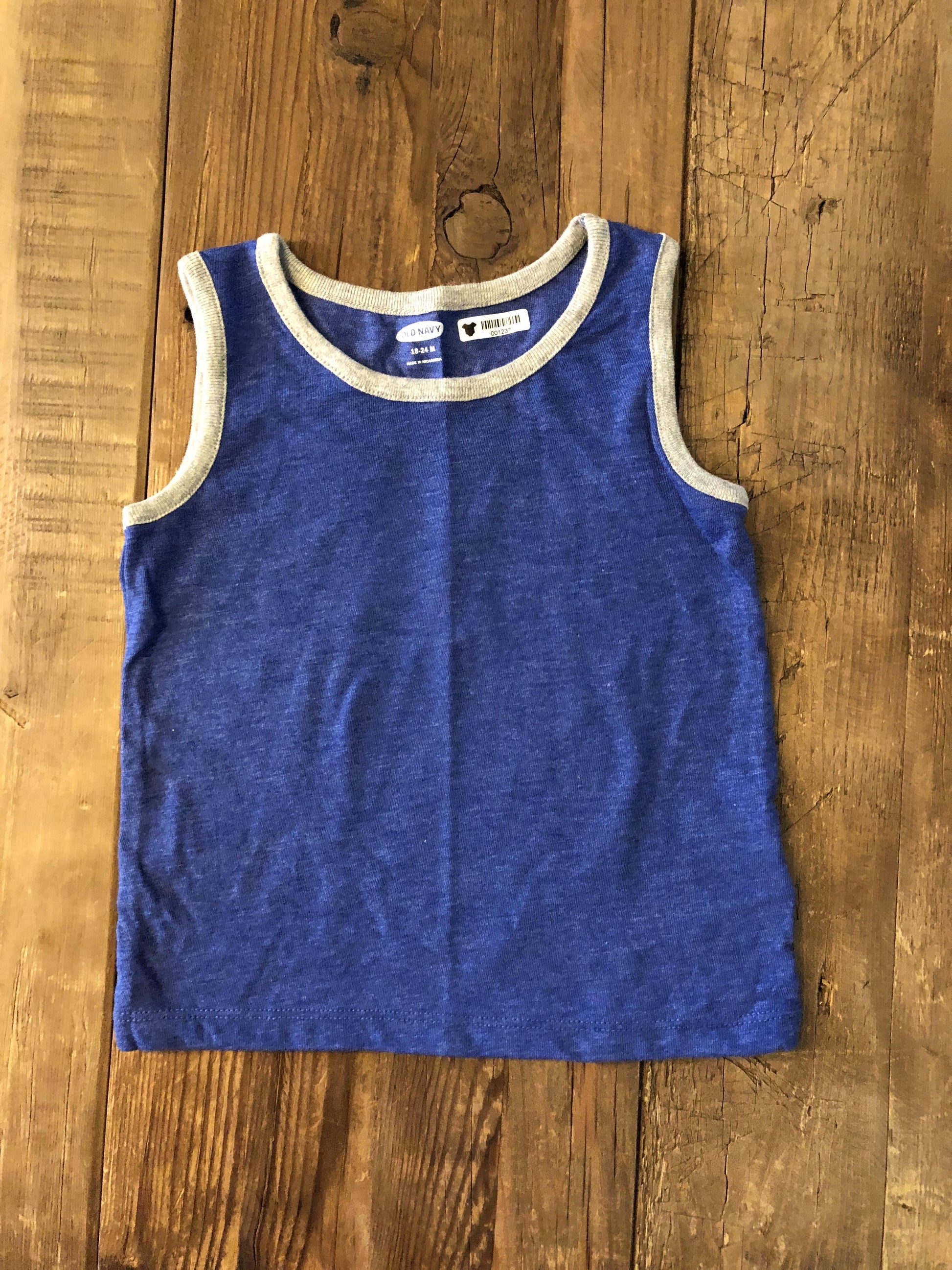 Old Navy Boys Light Blue Tank Top Size: 18-24 months Light Blue