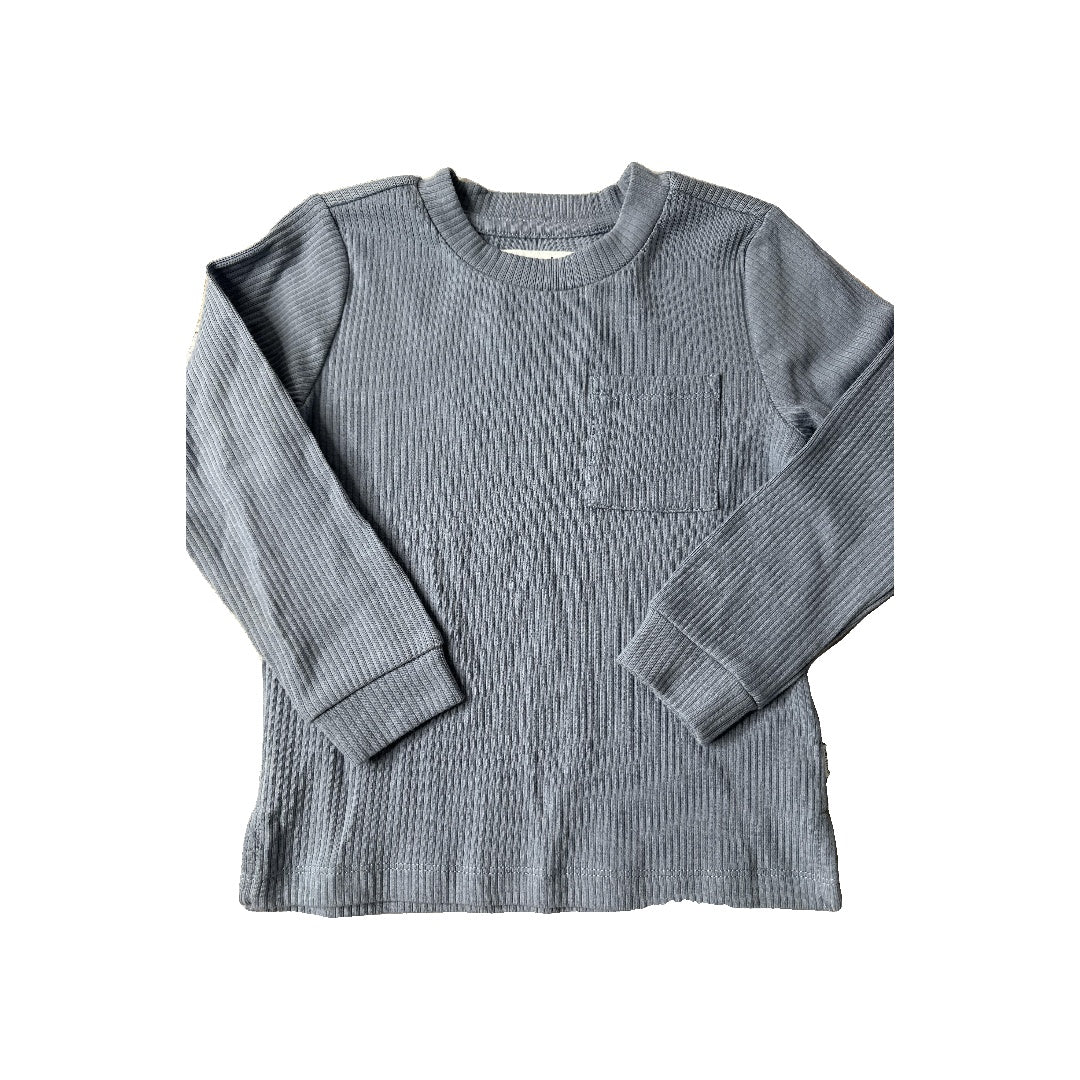 Petit Lemi Unisex Light Blue Long Sleeve T-Shirt Size: 3T Light Blue