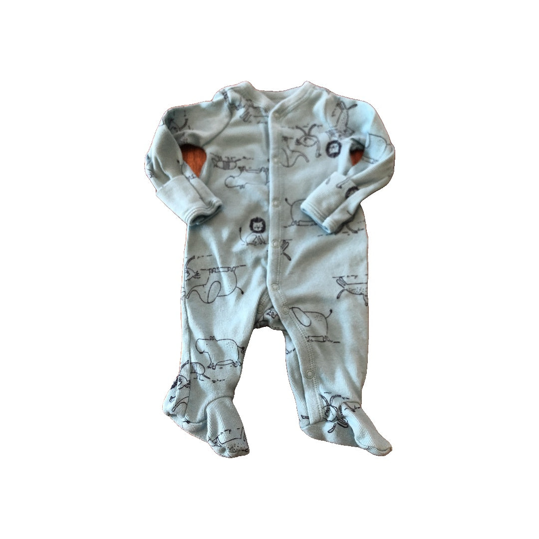 Carters Boys Light Blue Pajamas Size: Newborn Light Blue